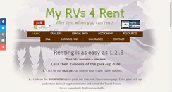 Desktop Screenshot of myrvs4rent.com