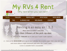 Tablet Screenshot of myrvs4rent.com